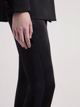 画像をギャラリービューアに読み込む, Black Cady Straight Pants
