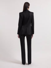画像をギャラリービューアに読み込む, Black Cady Straight Pants
