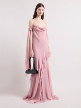 Charger l'image dans la galerie, Pink Maxi Silk Dress
