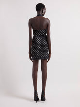 Charger l'image dans la galerie, Black Polka Dots Halterneck Mini Dress
