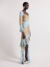 Charger l'image dans la galerie, Leopard and Polka Dots Midi Silk Dress
