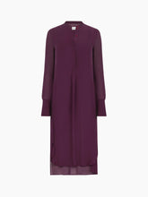 Charger l'image dans la galerie, Burgundy Midi Silk Dress
