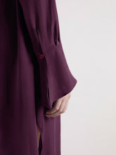 Charger l'image dans la galerie, Burgundy Midi Silk Dress
