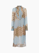 Load image into Gallery viewer, Leopard and Polka Dots Shirt Dress
