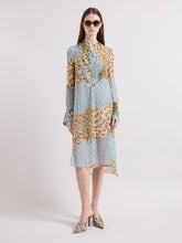 Load image into Gallery viewer, Leopard and Polka Dots Shirt Dress
