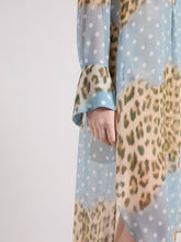 Load image into Gallery viewer, Leopard and Polka Dots Shirt Dress
