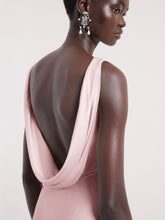 Load image into Gallery viewer, Pink Mermaid Dress With Open Back
