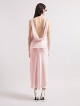 Load image into Gallery viewer, Pink Halterneck Silk Satin Top

