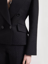 画像をギャラリービューアに読み込む, Black Jacquard Blazer

