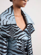 画像をギャラリービューアに読み込む, Blue Tiger Jacquard Jacket
