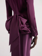 Load image into Gallery viewer, Burgundy Cady Blazer with Bow
