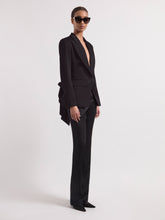 Load image into Gallery viewer, Black Cady Blazer with Bow

