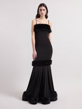 Charger l'image dans la galerie, Black Faux Fur Maxi Dress
