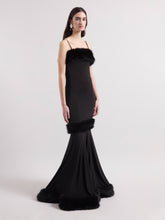 Charger l'image dans la galerie, Black Faux Fur Maxi Dress
