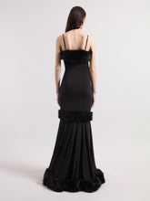 Charger l'image dans la galerie, Black Faux Fur Maxi Dress
