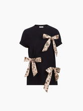 Load image into Gallery viewer, Black Bow T-Shirt
