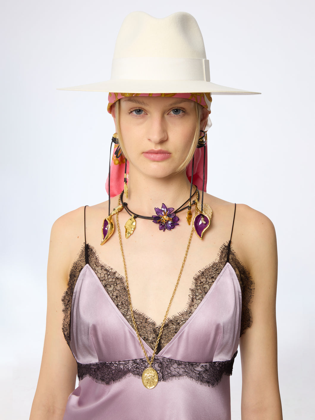 Cream Felt Fedora Hat