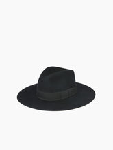 Load image into Gallery viewer, Black Felt Fedora Hat
