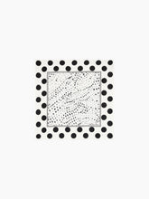Load image into Gallery viewer, White Polka Dot Silk Scarf
