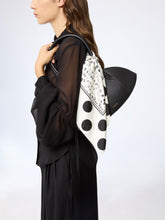 Load image into Gallery viewer, White Polka Dot Silk Scarf
