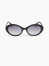 Charger l'image dans la galerie, Lunettes de soleil ovales vintage noires
