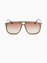 Charger l'image dans la galerie, Lunettes de soleil carrées oversize kaki
