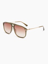 Charger l'image dans la galerie, Lunettes de soleil carrées oversize kaki
