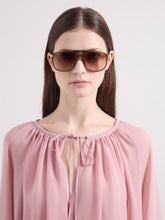 Charger l'image dans la galerie, Lunettes de soleil carrées oversize kaki
