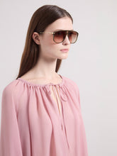 Charger l'image dans la galerie, Lunettes de soleil carrées oversize kaki
