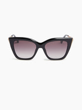 Charger l'image dans la galerie, Lunettes de soleil œil-de-chat oversize noires
