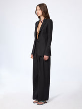 Load image into Gallery viewer, Wide-Leg Pinstriped Wool Pants
