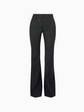 Load image into Gallery viewer, Flared Wool Gabardine Pants With Bow Detail
