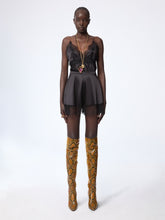 Charger l&#39;image dans la galerie, Black Mini Silk Satin Short
