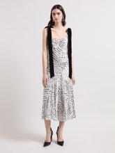 Load image into Gallery viewer, Satin Polka Dots Midi Dress
