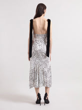 Load image into Gallery viewer, Satin Polka Dots Midi Dress
