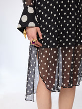 Load image into Gallery viewer, Polka Dot Silk Midi Dress
