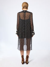 Load image into Gallery viewer, Polka Dot Silk Midi Dress
