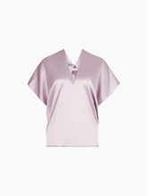 Cargar imagen en el visor de la galería, Mauve V-Neck Silk Satin Top
