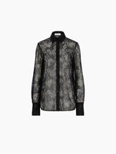 Load image into Gallery viewer, See-Through Sequins Shirt With Bell Cuffs
