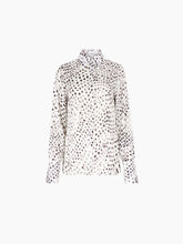 Charger l'image dans la galerie, Polka Dot Satin Shirt With Bell Cuffs
