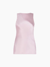Load image into Gallery viewer, Mauve Halterneck Drapped Silk Satin Top
