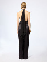 Load image into Gallery viewer, V-Neck Silk Blouse With Bow Detail
