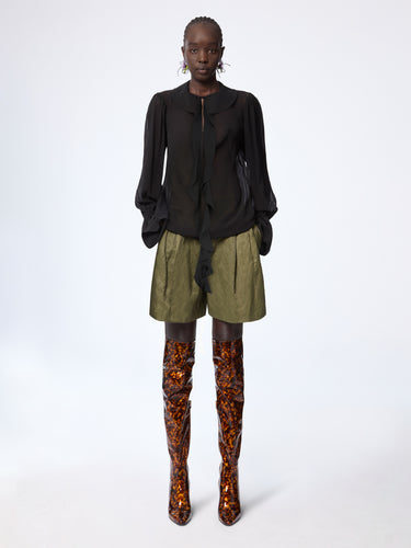 Silk Lavalliere Shirt