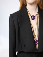 Load image into Gallery viewer, Cropped Wool Blazer

