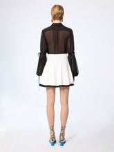Load image into Gallery viewer, White Mini Knit Skater Skirt
