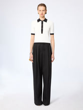 Load image into Gallery viewer, White Bicolour Cropped Polo
