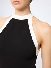 Cargar imagen en el visor de la galería, Black Halterneck Knit Top
