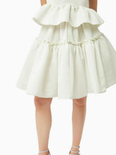 Charger l&#39;image dans la galerie, Midi babydoll taffeta skirt in natural - Nina Ricci
