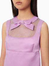 Charger l&#39;image dans la galerie, Satin trapeze dress in lilac - Nina Ricci
