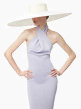 Charger l&#39;image dans la galerie, Halter neck draped dress in lilac - Nina Ricci
